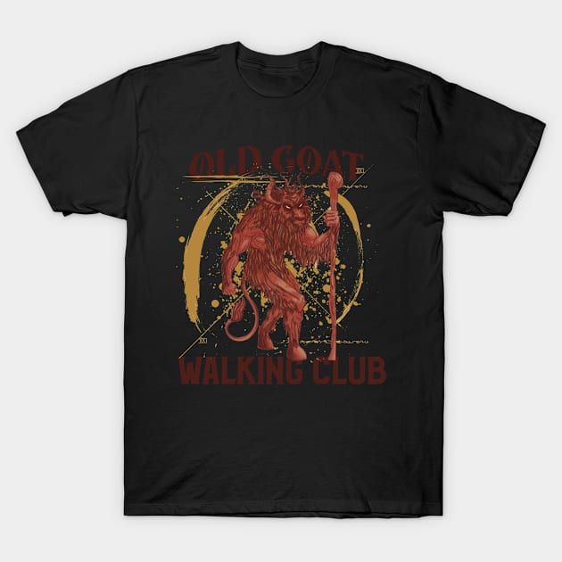 Old Goat Walking Club T-Shirt by AutomaticSoul